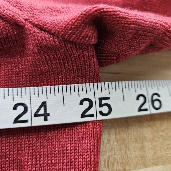 Peter Millar Mens Red Wool Silk Quarter Zip Pullover XXL - Picture 6 of 9